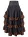 Ruffle Patchwork Irregular Skirt — vintage elegance for the modern woman