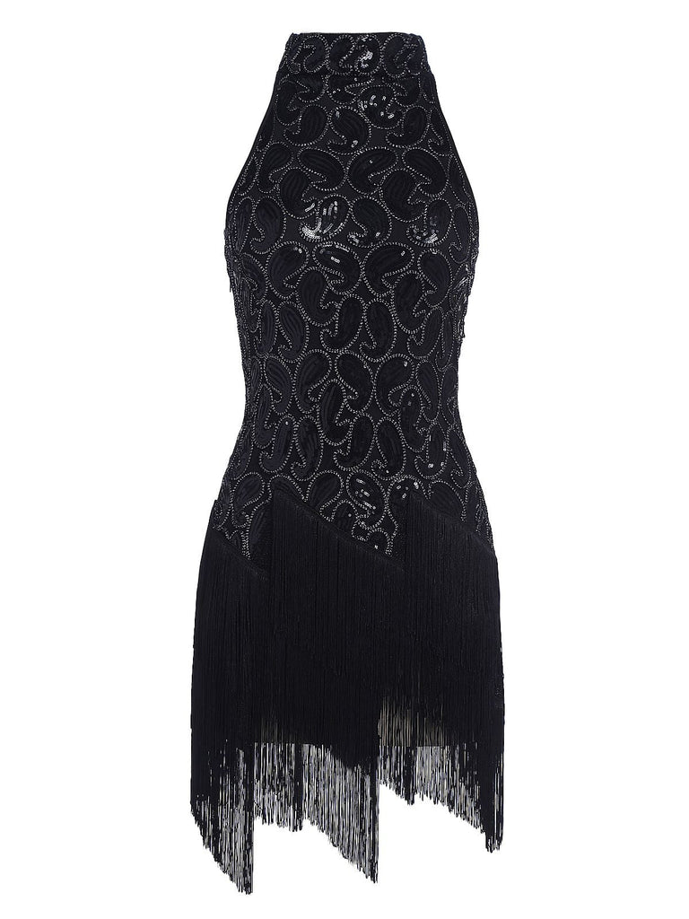 [US Warehouse] Black 1920s Sequined Glitter Dress
