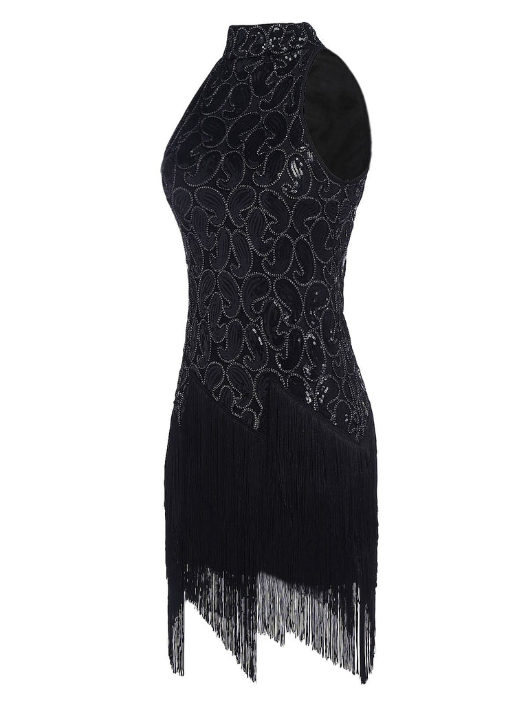 [US Warehouse] Black 1920s Sequined Glitter Dress