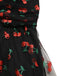 Green 1950s Daisy Mesh Swing Dress