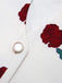 White 1950s Roses Vintage Sleeveless Top