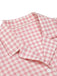 Pink 1950s Gingham Plaid Lapel Shirt