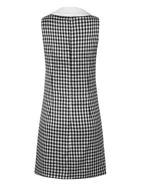 1960s Acetate Gingham Plaid Shift Dress | Retro Stage