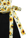 Yellow 1930s Sunflower Oblique Neck Jumpsuit