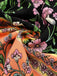 1970s Floral Printed Flounce Sleeves Bohemian Dress