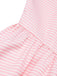 Multicolor 1950s Rainbow Striped Boat Neck Dress