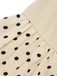 Beige 1940s Cotton Polka Dot Lapel Dress