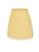[Pre-Sale] Yellow 1960s Ruffles Plaid Skirt