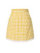 [Pre-Sale] Yellow 1960s Ruffles Plaid Skirt