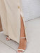 [Plus Size] Cream Color 1950s Solid Wide-leg Pants