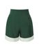 [Pre-Sale] Green 1950s Polka Dot Waisted Camisole & Pleated Shorts