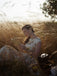 Yellow 1950s Boat Neck Antique Floral Dress
