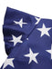 Blue 1950s Star Stripe V-Neck Patchwork Dress