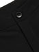 Black 1950s Contrast Trim Straight-Leg Pants