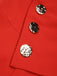 1970s Solid Strapless Asymmetric Metal Buttons Jumpsuit