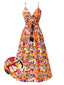 [Pre-Sale] Multicolor 1970s Tropical Floral Dress