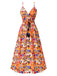 [Pre-Sale] Multicolor 1970s Tropical Floral Dress