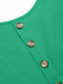 2PCS 1940s Solid Ruffle Tank Top & Straight Pants