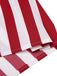[Pre-Sale] Red 1960s Independence Day Vertical Stripe Dress