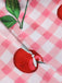 [Pre-Sale] Pink 1960s Gingham Cherry Cut-out Jumpsuit