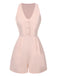 [Pre-Sale] 2PCS 1950s Button V-Neck Romper & Ditsy Floral Skirt