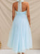1940s Solid Sleeveless Turtleneck Halter Mesh Dress