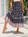 1960s Viscose Bohemian Ditsy Floral Skirt
