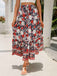 1960s Viscose Bohemian Ditsy Floral Skirt