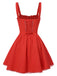 1950s Strap Lace-Up Corset Mini Dress
