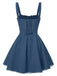 1950s Strap Lace-Up Corset Mini Dress