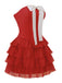 2PCS 1950s Strapless Bow Top & Tiered-Tulle Skirt