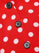 [Pre-Sale] Red 1930s Polka Dots Halter Patchwork Jumpsuit