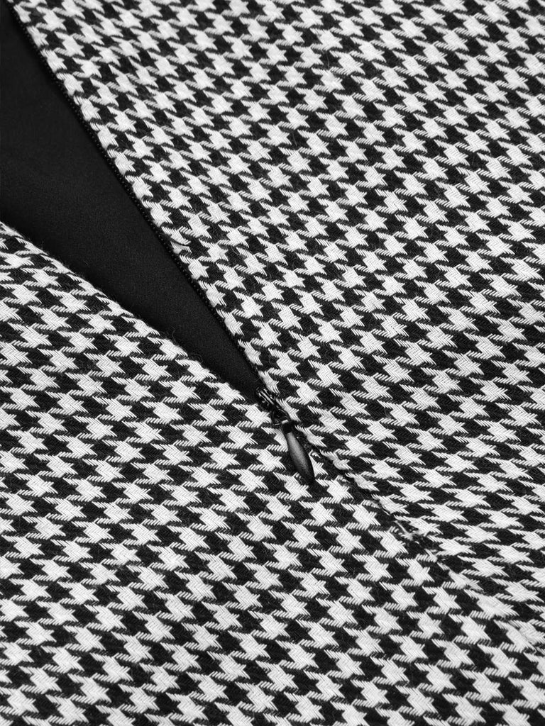 [Pre-Sale] Black 1930s Houndstooth Lace Mermaid Skirt
