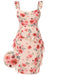 [Pre-Sale] [Plus Size] Beige 1930s Ruffle Slit Rose Dress