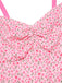 [Pre-Sale] Pink 1930s Twisted Floral Slit Fishtail Dress