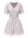 [Pre-Sale] Cream Color 1940s Floral Lace V-Neck Romper