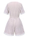 [Pre-Sale] Cream Color 1940s Floral Lace V-Neck Romper