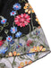 Black 1950s 3D Flowers Embroidered Mesh Dress