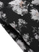 [Pre-Sale] Black 1930s Floral Gold Thread Strapless Dress