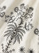 White 1970s V-Neck Floral Boho Ruffles Dress