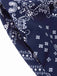 [Pre-Sale] Dark Blue 1940s Paisley Drawstring Romper