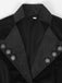 Black 1950s Gothic Lapel Bell Sleeve Lace Coat
