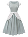 [Pre-Sale] Blue Grey 1950s Glitter Patchwork Princess Style Dress