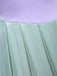 [Pre-Sale] [Plus Size] Lavender & Green 1940s Shell Pearl Pleated Dress