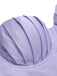 [Pre-Sale] [Plus Size] Lavender & Green 1940s Shell Pearl Pleated Dress