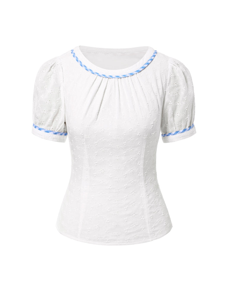 [Pre-Sale] 2PCS 1950s Cotton Gingham Plaid Top & Suspender Dress