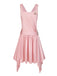 [Pre-Sale] Light Pink 1920s Satin Square Neck Back Bow Dress