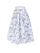[Pre-Sale] Blue 1950s Blue & White Porcelain Floral Skirt