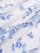 [Pre-Sale] Blue 1950s Blue & White Porcelain Floral Skirt