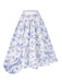 [Pre-Sale] Blue 1950s Blue & White Porcelain Floral Skirt